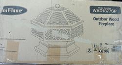 Picture of UNIFLAME HEX SHAPED OUTDOOR LATTICE FIRE PITT