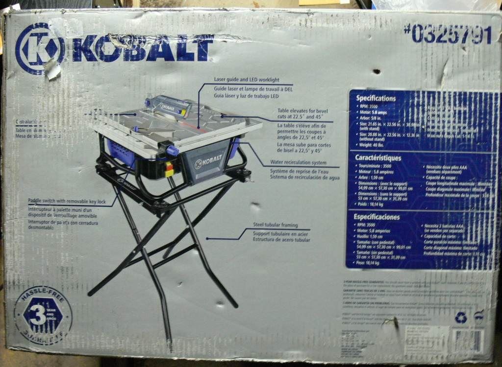 Kobalt wet saw replacement parts