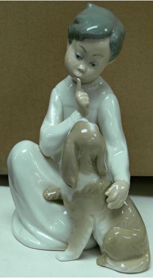 Picture of LLADRO FIGURINE BOY WITH PUPPY