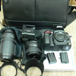 Picture of Nikon D600 24.3 MP Digital SLR Camera - Black w/ AF-S ED VR 24-85 &70-300MM LENS