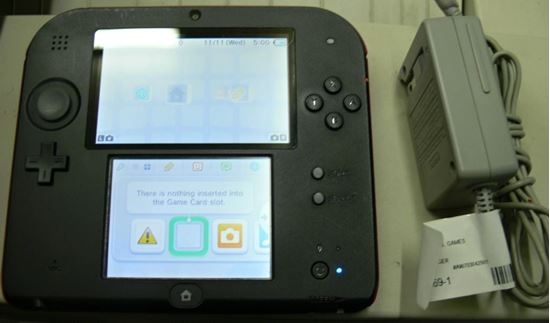 Picture of NINTENDO RED 2DS FTR-001 W/ CHARGER AND STYLUS