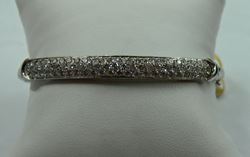 Picture of BANGLE BRACELET 14K WHITE GOLD WITH DIAMONDS