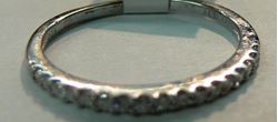 Picture of 14K WHITE GOLD DIAMOND HALF BAND RING 