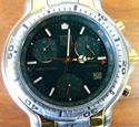 Picture of TAG HEUER CH1151 GREEN FACE 18K AND STAINLESS STEEL WATCH