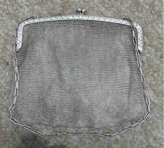 Picture of SILVER PURSE HANDBAG 286 GRAMS VINTAGE