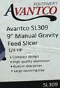 Picture of AVANTCO SL309 9" MANUAL GRAVITY FEED SLICER- 1/4 HP