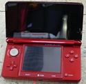 Picture of NINTENDO 3DS CTR-001 RED W/ CHARGER & STYLUS