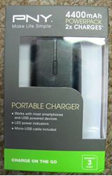 Picture of PNY 4400MAH PB44001K02RB POWERPACK PORTABLE CHARGER