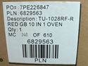 Picture of GINNY'S 10 IN 1 EVERYTHING OVEN TU-1028RF-R (RED)