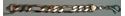 Picture of 9" FIGARO STERLING SILVER BRACELET 65.9G