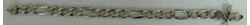 Picture of 8 1/4" FIGARO STERLING SILVER BRACELET 15.1G