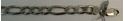 Picture of 8 1/4" FIGARO STERLING SILVER BRACELET 15.1G