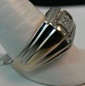 Picture of MENS RING SZ-10.25 10K WHITE GOLD W/ YELLOW BARS ON SIDE SZ- 10.25 9.5G