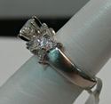 Picture of PLATINUM WOMENS BAND DIAMOND RING SZ-5 8.8G