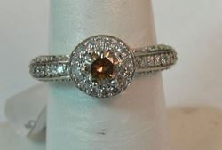 Picture of 10K WHITE GOLD WOMENS DIAMOND RING SZ-7 4.1G