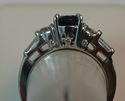 Picture of 14K WHITE GOLD DIAMOND RING WITH BLUE STONE SZ-6.5 4.2G