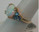 Picture of 10K YELLOW GOLD OPAL RING SZ-7 3.2G