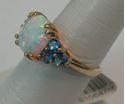 Picture of 10K YELLOW GOLD OPAL RING SZ-7 3.2G