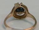 Picture of 10K YELLOW + WHITE GOLD WITH BLACK PEARL AND DIAMOND SZ-6.75 2.4G