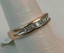 Picture of 14K YELLOW GOLD BAND WITH DIAMONDS SZ-7.5 4.2G