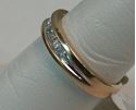 Picture of 14K YELLOW GOLD BAND WITH DIAMONDS SZ-7.5 4.2G