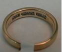 Picture of 14K YELLOW GOLD BAND WITH DIAMONDS SZ-7.5 4.2G