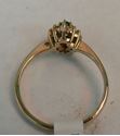 Picture of 14K YELLOW GOLD RING WITH GREEN STONE AND DIAMONDS SZ-6.25 2.0G