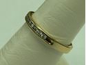 Picture of 14K YELLOW GOLD DIAMOND BAND RING SZ-7 2.5G