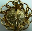 Picture of 14K GOLD COIN EARRINGS 15.2G