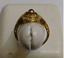 Picture of 18K GOLD RING WITH DIAMONDS AND RED STONES SIZE 6.5 3.6G 