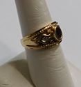 Picture of 10K GOLD RING WITH PURPLE AMETHYST STONE AND DIAMONDS SIZE 7 3G 
