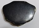 Picture of VINTAGE ENAMELED BLACK FLORAL MAKEUP COMPACT CASE