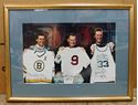 Picture of BOYS OF BOSTON AUTOGRAPHED PHOTO FRAMED TED WILLIAMS LARRY BIRD BOBBY ORR W/ COA 
