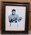 Picture of MUHAMMAD ALI BLACK AND WHITE SIGNED AUTOGRAPHED FRAMED PHOTO WITH COA