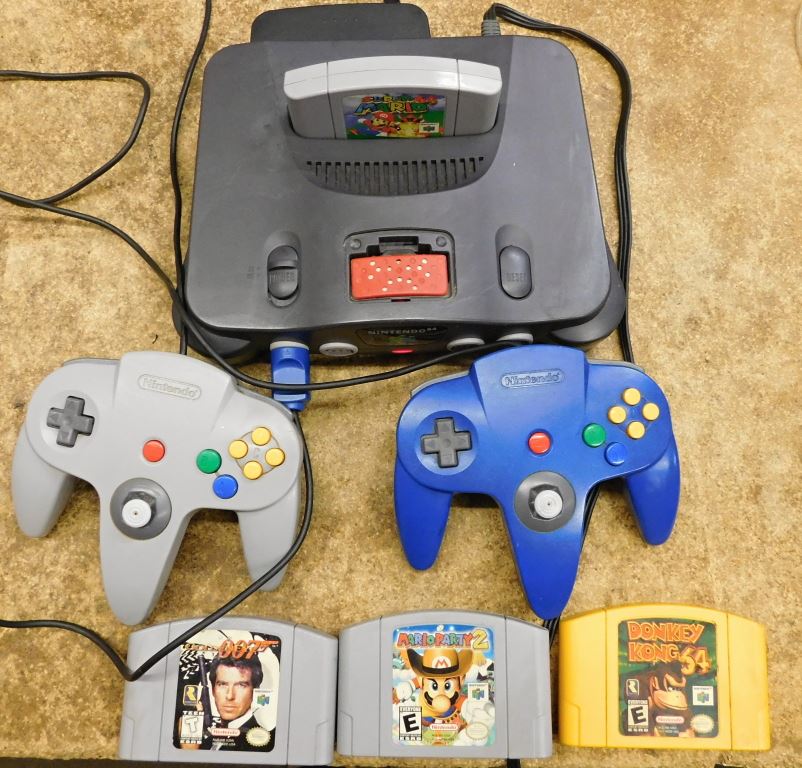 Nintendo 64 Console with 2 games