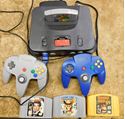 Picture of NINTENDO 64 CONSOLE WITH 2 CONTROLLERS 4 GAMES 2 MEMORY CARDS