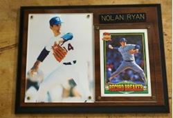 Picture of Nolan Ryan plaque with card and picture