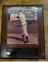 Picture of Mickey Mantle plaque with autograph picture and C.O.A