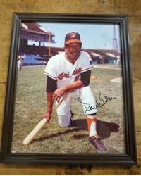 Picture of Paul Blair Autographed signed framed picture ORIOLES. BEST OFFER.