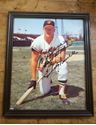 Picture of Boog Powell autographed picture framed. Orioles. Rare