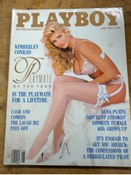 Picture of June 1989 Playboy magazine PMOM Kimberley Conrad, Nicolas Cage, Dana Plato