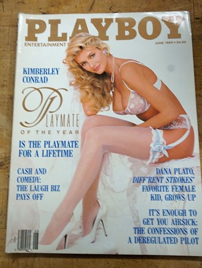 Picture of June 1989 Playboy magazine PMOM Kimberley Conrad, Nicolas Cage, Dana Plato