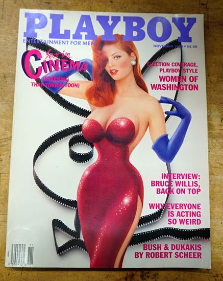 Picture of Playboy Magazine Laura Richmond Jessica Rabbit November 1988 Bruce Willis Cleese.