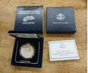 Picture of Jamestown 400th Anniversary Commemorative Proof 90% Silver Dollar Coin Mint COA