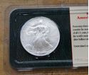 Picture of 2001 %99.93 SILVER %0.07 COPPER AMERICAN EAGLE UNCIRCULATED COIN