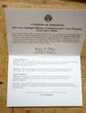 Picture of 2012 US Mint Star-Spangled Banner Commemorative Silver Dollar w box and COA 