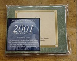 Picture of 2001 American 99.9% Silver Millennium Eagle US Coin