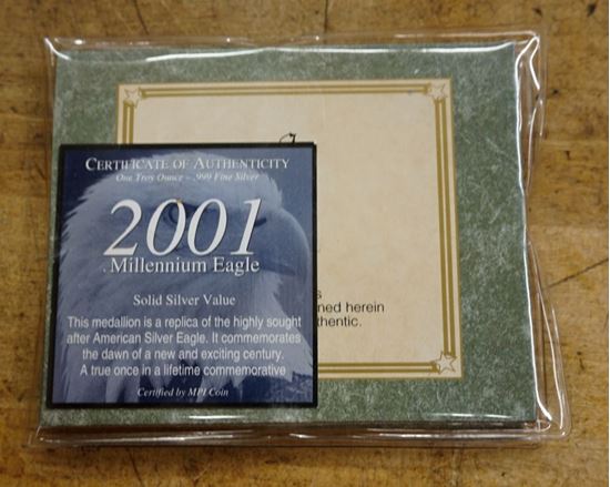 Picture of 2001 American 99.9% Silver Millennium Eagle US Coin