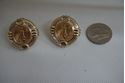 Picture of 14kt yellow gold earrings with 1994 5 dollar fine gold coin 1/10th