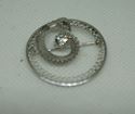 Picture of STERLING SILVER SNAKE PIN WITH ROUND CUBIC ZIRCONIA  3.1GR 